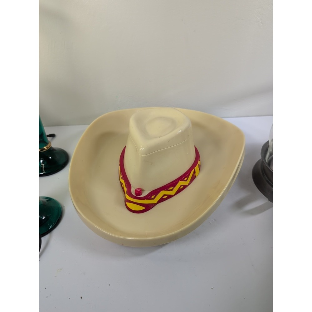 The Original Cowboy Hat Chips and Salsa Bowl 2002  Hat Sound Bonanza Song